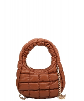 Fashion Puffy Crossbody Bag HQ127 TAN